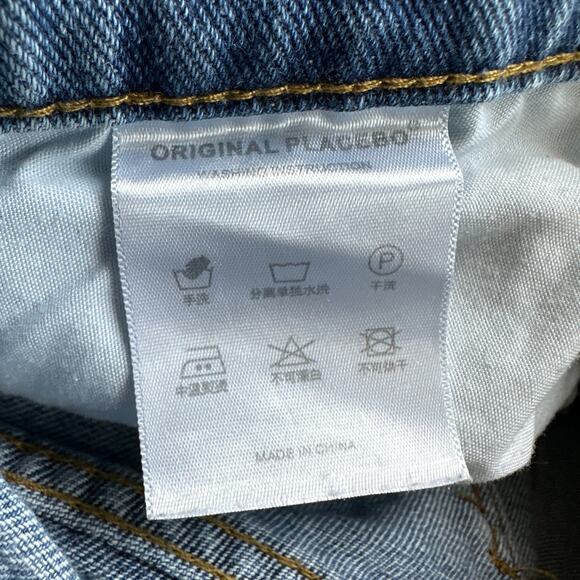 High Rise Wide Leg Jeans with Slash Details Size M - Picture 4 of 8